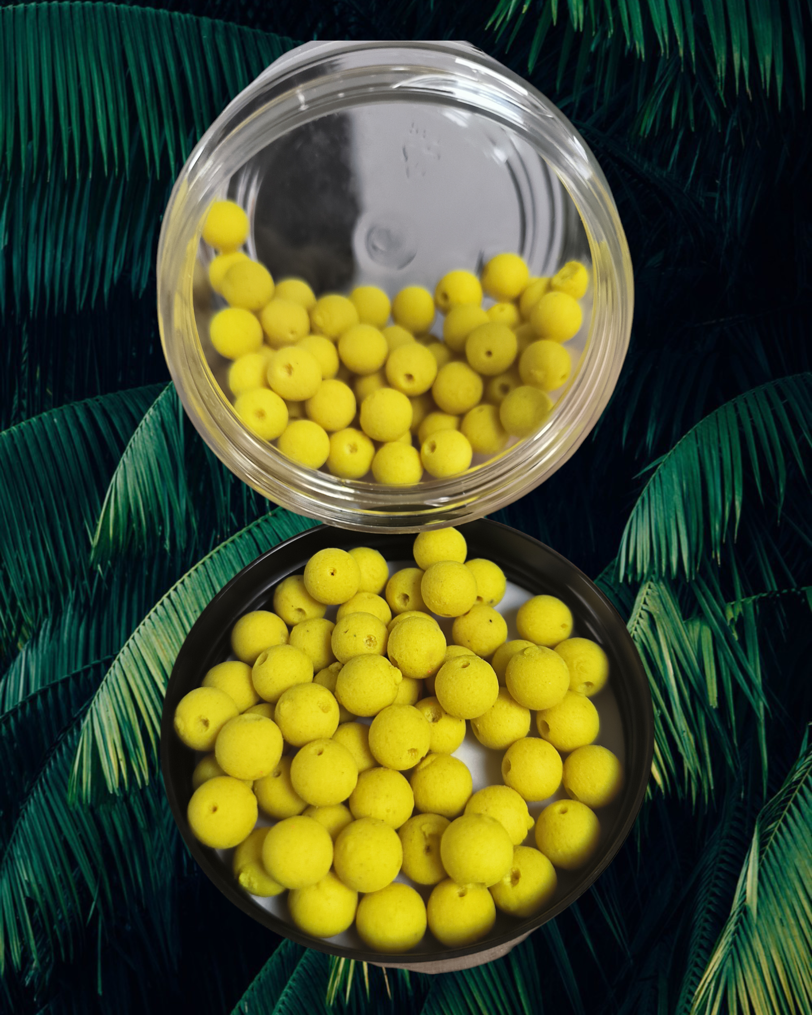 Mini Billes percées 7mm COCKTAIL 50g Ultra-peche Banane/Ananas